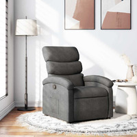 Vidaxl Recliner Chair Dark Gray Fabric