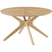 Crossroads Round Wood Coffee Table