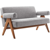 Lyra Boucle Fabric Loveseat