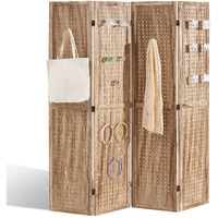 Vevor Wood Room Divider  4 Panel Wood Folding Privacy Screen  66.9 Inches Tall Indoor Carved Partition Divider  Portable Decoration Screen  For Room Separation  Home  Office  Restaurant & Bedroom
