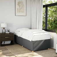 Vidaxl Bed Frame Without Mattress Dark Graytwin Xl Fabric