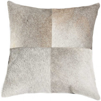 18"" X 18"" X 5"" Gray Quattro  Pillow