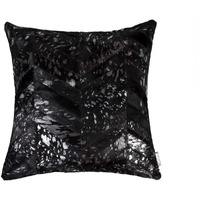18"" X 18"" X 5"" Black And Silver  Pillow