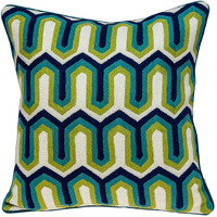 20"" X 7"" X 20"" Handmade Transitional Multicolored Pillow Cover With Poly Insert