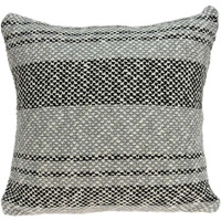 20"" X 7"" X 20"" Stunning Transitional Gray Accent Pillow Cover With Poly Insert
