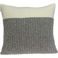 20"" X 7"" X 20"" Beautiful Transitional Tan Accent Pillow Cover With Poly Insert