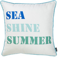 Sea Shine Summer Decorative Throw Pillow Cover
