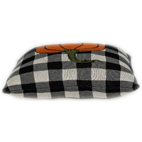 Buffalo Check Pumpkin Throw Pillow