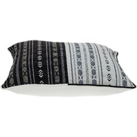 Black And White Abstract Accent Pillow