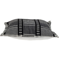 Black And White Abstract Stripes Throw Pillow