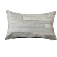 Homeroots 12"" X 20"" X 5"" Gray Pillow