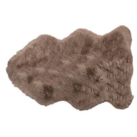24"" X 36"" Taupe Sheepskin Single Long-Haired - Rug