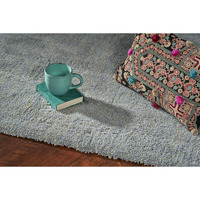 3' X 5' Blue Heather Plain Area Rug