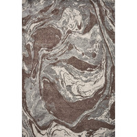 Homeroots 349866 7 Ft. 10 In. X 10 Ft. 10 In. Polypropylene Mocha Area Rug