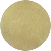 6' Round  Polyester Canary Yellow Area Rug