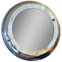 21"" X 21"" X 3.5"" Aluminum Wall Mirror With Storage
