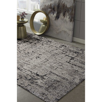 96 X 96 Ivory Or Grey Polyester Rug
