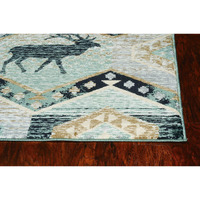 Homeroots Decor 39 X 63 X 0.5 Seafoam Polypropelene Rug