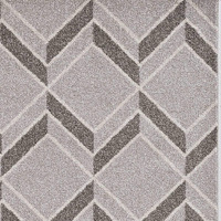 Homeroots Decor 63 X 91 X 05 Grey Polypropelene Rug