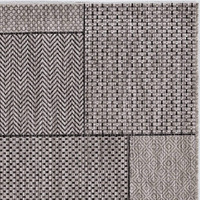 Homeroots 39 X 59 X 025 Grey Polypropylene Rug