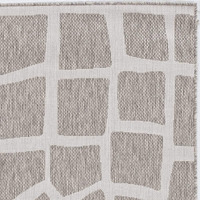 Homeroots Decor 39 X 59 X 0.25 Ivorygrey Polypropylene Rug