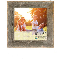6"" X 6"" Natural Weathered Gray Picture Frame