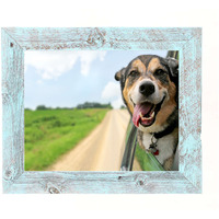 11""X11"" Rustic Blue Picture Frame