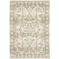 2'X3' Beige And Ivory Medallion Area Rug