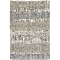 5'X8' Grey And Ivory Abstract Lines  Area Rug