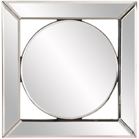 Square Mirror With Center Round Mirror