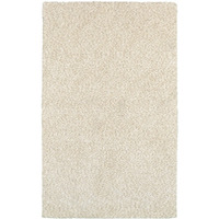 8 X 11 Modern Shag Ivory Indoor Area Rug