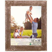 12 X 16 Rustic Farmhouse Brown Wood Frame