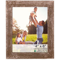 4 X 6 Rustic Farmhouse Espresso Wood Frame