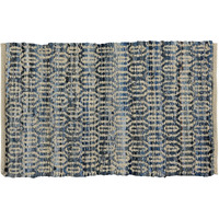 2' X 3' Blue And Gray Ogee Scatter Rug