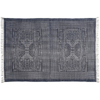 4 X 6 Blue And Ivory Batik Area Rug