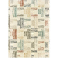 2' X 3' Ivory Multi Neutral Tone Scratch Indoor Accent Rug