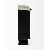 Black Metal Square Desk  Table Clock