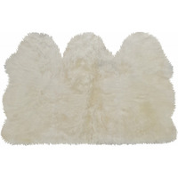 3' X 5' Golden Natural Sheepskin Area Rug