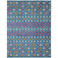 7 X 10 Blue Jewels Geometric Area Rug