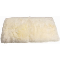 3' X 5' Natural Rectangular Sheepskin Area Rug