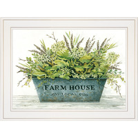 Farmhouse White Framed Print Wall Art