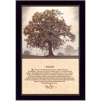 Living Life Black Framed Print Wall Art