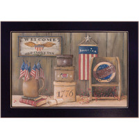 Sweet Land Of Liberty 1 Black Framed Print Wall Art