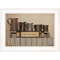 A Friend Loveth At All Time 2 White Framed Print Wall Art