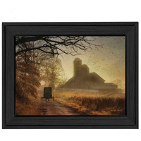 Sunday Morning 2 Black Framed Print Wall Art