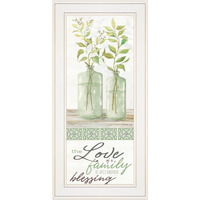 The Love Of A Family White Framed Print Wall Art