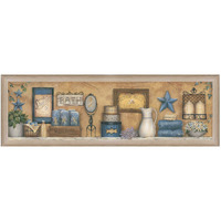 Starlight Bath 4 Brown Framed Print Wall Art