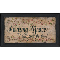 Amazing Grace 2 Black Framed Print Wall Art