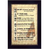 Man Up 2 Black Framed Print Wall Art