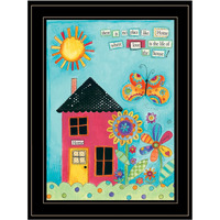No Place Like Home 2 Black Framed Print Wall Art